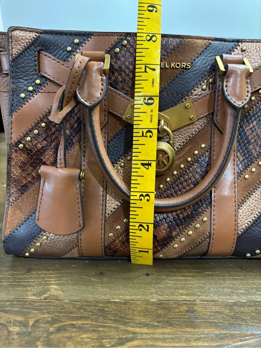 Michael Kors Hamilton Nouveau Satchel - Picture 12 of 14